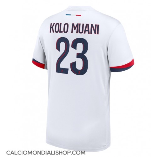 Maglie da calcio Paris Saint-Germain Randal Kolo Muani #23 Seconda Maglia 2024-25 Manica Corta